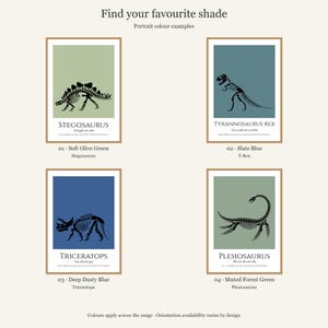 Stegosaurus Dinosaur Print, A4 or A3 Unframed Nursery Wall Art image 7