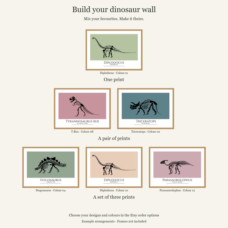 Ankylosaurus Dinosaur Print, A4 or A3 Unframed Nursery Wall Art image 7