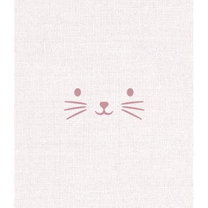 Lámina con bigotes de gato rosas, decoración minimalista para la habitación infantil, tamaño A4 o A3 sin marco. imagen 2