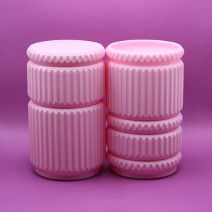 Stackables Modular Container Set - 8 Pieces - Matte Finish - Original Design - 3D Printed image 12