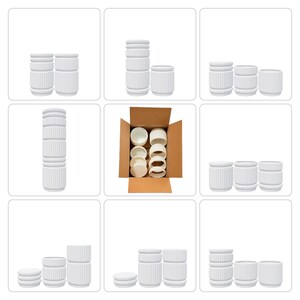 Stackables Modular Container Set - 8 Pieces - Matte Finish - Original Design - 3D Printed image 2