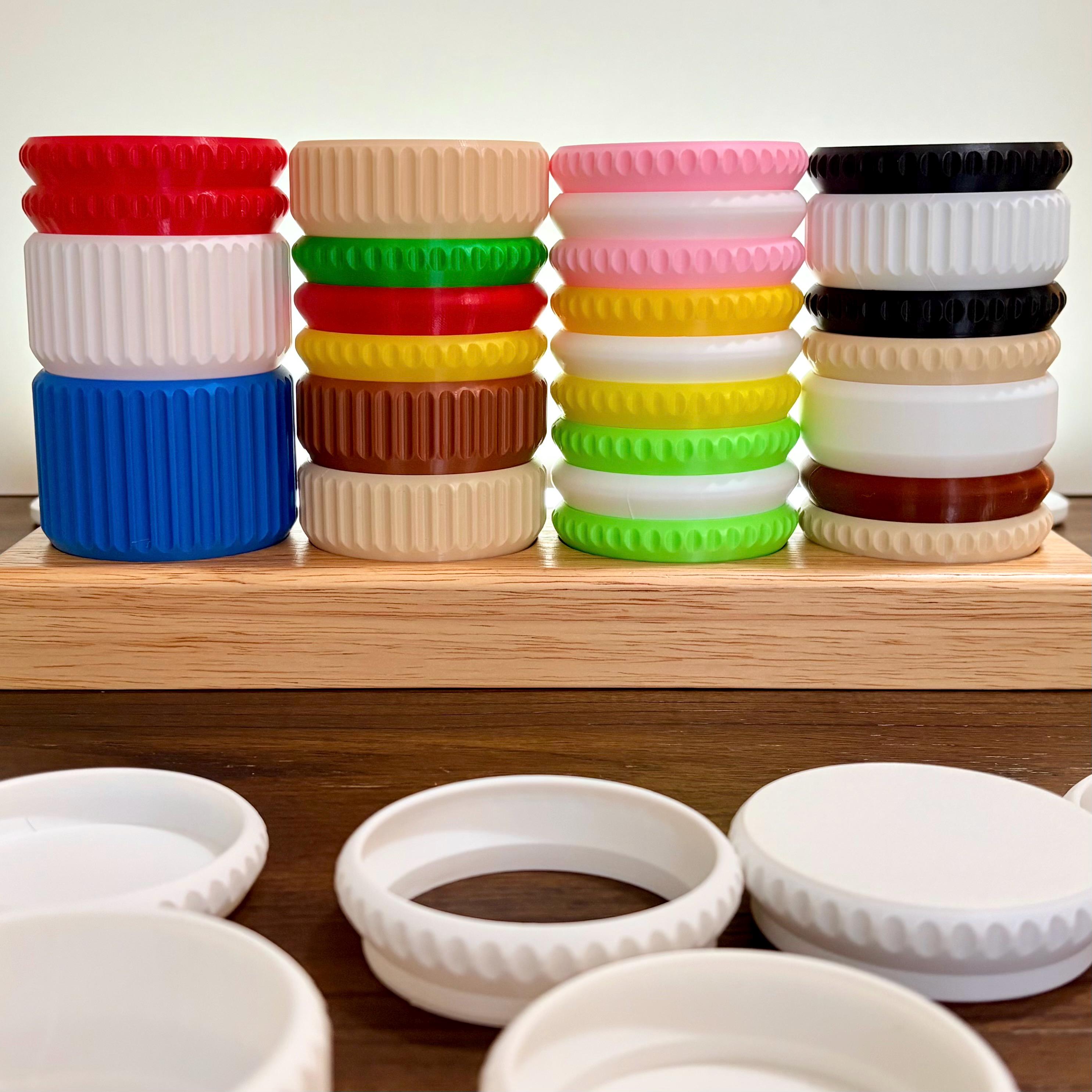 Stackables modular 3D printable container system with 72 STL files