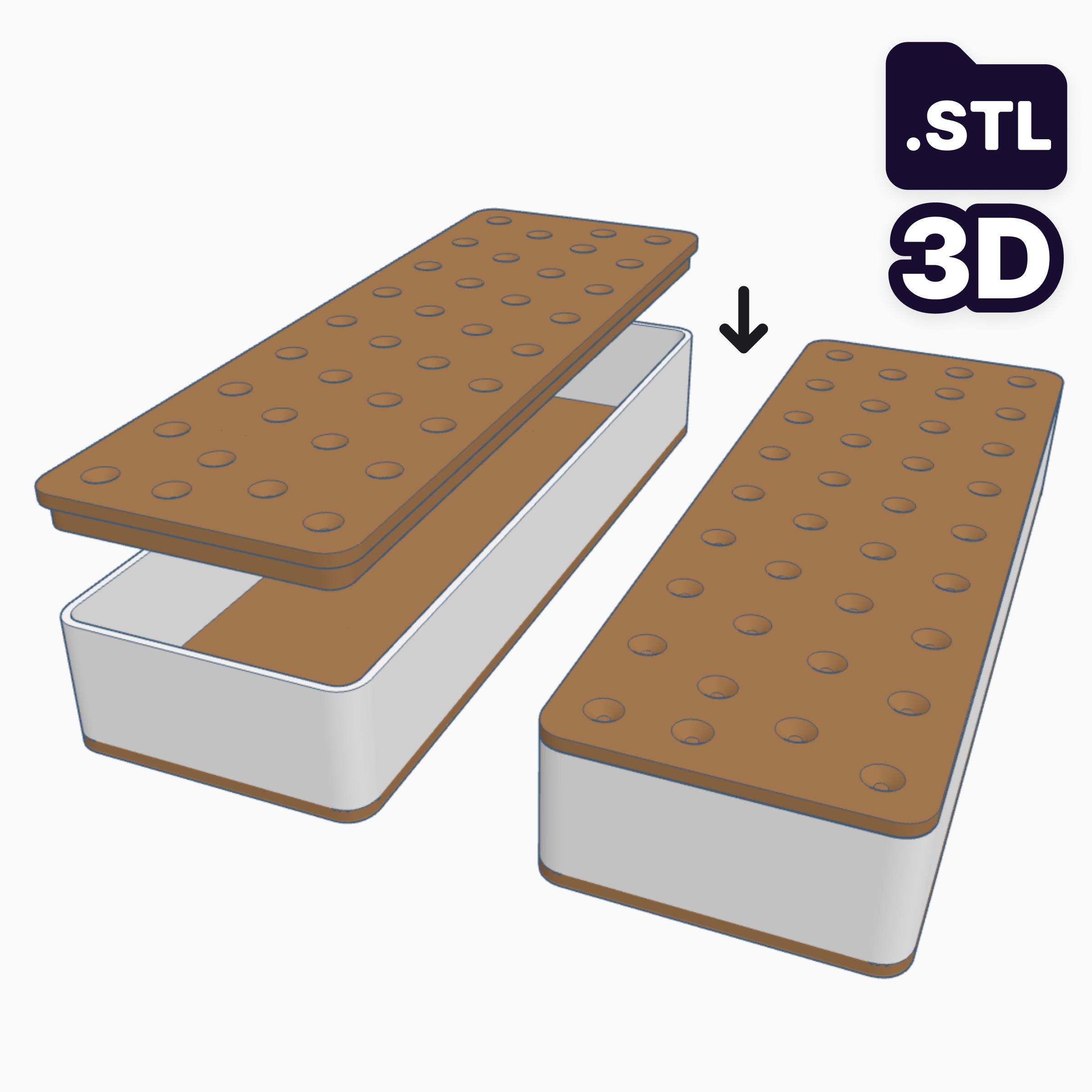 Ice Cream Sandwich Storage Box - 3D Models - Ready to Print | 5 Unique Designs