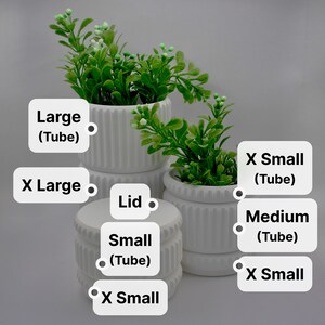 Stackables Modular Container Set - 8 Pieces - Matte Finish - Original Design - 3D Printed image 4