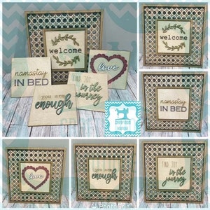 Rattan Interchangeable Sign with a Boho Twist SVG - FILE ONLY