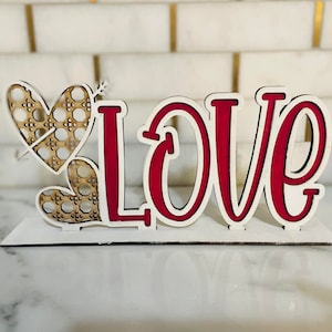 Valentine&#39;s Day Love Cut file for Laser, SVG FILE ONLY