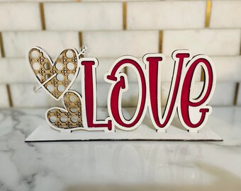 Valentine's Day Love Cut file for Laser, SVG FILE ONLY