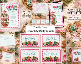 Christmas Cookie Swap Bundle, Cookie Exchange Party Kit