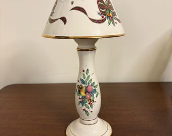 VINTAGE Lenox "Holiday Tartan" Candle Lamps | Set of 2