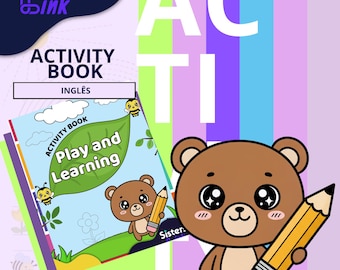 Kinder-Aktivitätenbuch als PDF [Englisch] | 37 pädagogische Aktivitäten zum Ausdrucken | Feinmotorische und kognitive Entwicklung