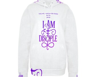 I AM Disciple - Women's Long Sleeve Fleece Hoodie new