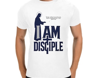 I AM Disciple v2 - Men's Christian T-Shirt（Made in USA，Ships to USA Only）