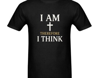 Men - Heavy Cotton T-Shirt - Front Print （Made in USA，Ships to USA Only）
