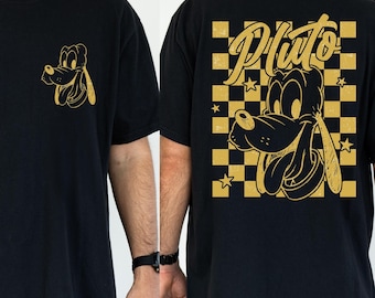 Vintage Pluto Disney Comfort Colors Shirt, Retro Vacation Tee