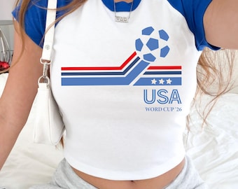 Retro Soccer Raglan Baby Tees: World Cup '26 Collection