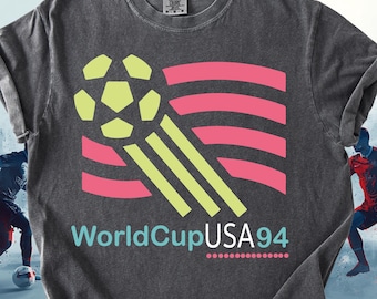 1994 USA World Cup Comfort Colors Soccer T-Shirt, Retro 90's Football Graphic