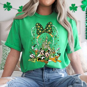 Camiseta del Día de San Patricio del Castillo de Disney, camiseta infantil del Día de San Patricio de Disney, camiseta de trébol del Reino Mágico de Disneyland, camiseta familiar de San Patricio de Disney imagen 6