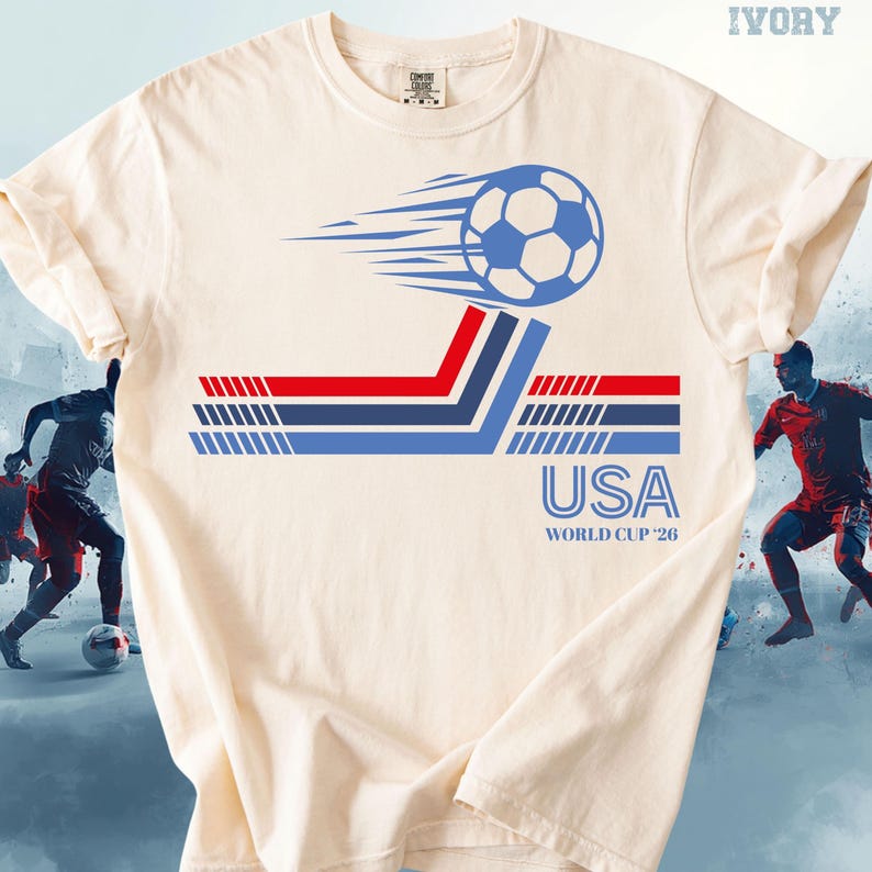 Retro Soccer Tees: Brazil, Argentina, USA, Mexico, England, Portugal, France, Germany World Cup 2026 image 9