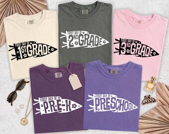 Comfort Colors  Back to School Shirt, Grade Level Team Tees, Teacher Gift, First Second Third Fourth Fifth Grade