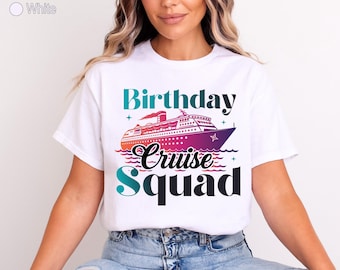 Birthday Cruise Squad Shirt, Family Vacation Apparel, 2026 Trip Tee