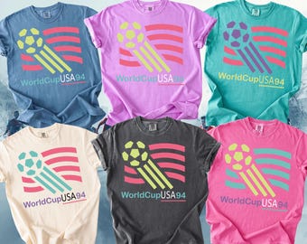 1994 USA World Cup Comfort Colors T-Shirt, Retro Soccer Graphic