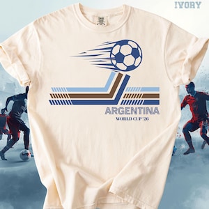 Retro Soccer Tees: Brazil, Argentina, USA, Mexico, England, Portugal, France, Germany World Cup 2026 image 10
