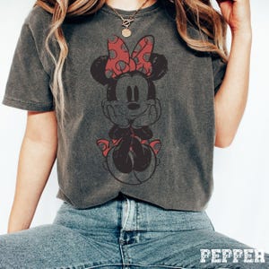 Vintage Minnie Mouse Comfort Colors Shirt, Retro 2026 Vacation Tee image 3
