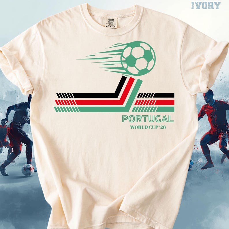 Retro Soccer Tees: Brazil, Argentina, USA, Mexico, England, Portugal, France, Germany World Cup 2026 image 6