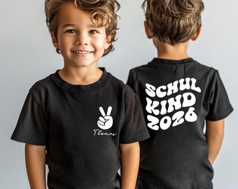 Schoolchild T-Shirt: Customizable 2026 Design - Kids Back to School
