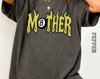 Mother 8 Ball Flames Shirt, Lucky Mama Vintage Grunge Tee