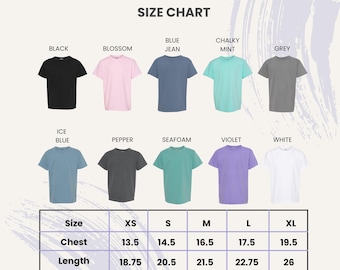 Comfort Colors Blank Youth Shirt, Comfort Colors 9018 Shirt, Blank Color Washed Shirts, Vintage Washed Shirt, Cotton Relax Tee for Youths