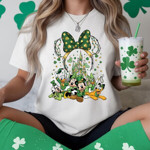 Camiseta del Día de San Patricio del Castillo de Disney, camiseta infantil del Día de San Patricio de Disney, camiseta de trébol del Reino Mágico de Disneyland, camiseta familiar de San Patricio de Disney imagen 7