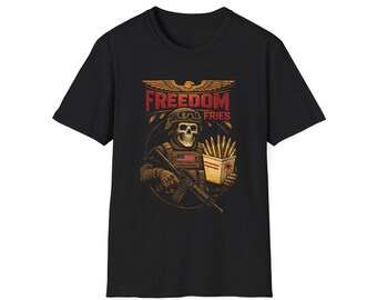 Freiheit Pommes Schädel T-Shirt | Unisex T-Shirt