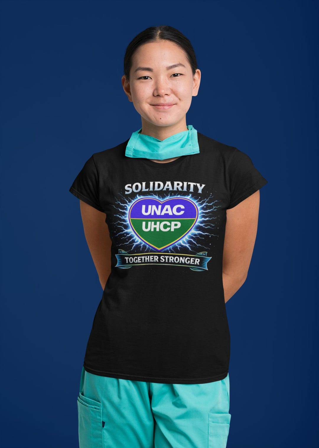 Solidarity UNAC UHCP Heart Logo T-shirt | Together Stronger - Etsy