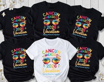 Cancun Mexico Family Vacation 2026 T-Shirt