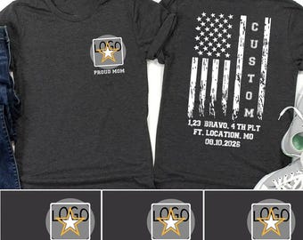 Military Family Shirt: Custom Army Wife Tee - Patriotic Design