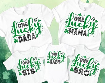 St. Patrick's Day Family Matching Shirt, Lucky Shamrock Tee