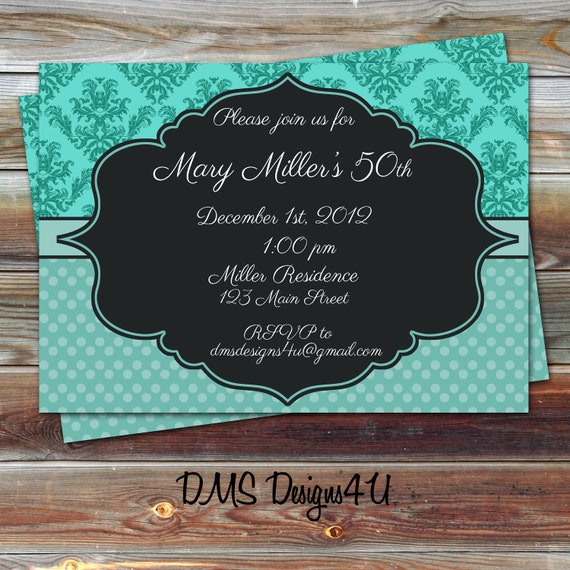 Items similar to Milestone Birthday invitation Sweet 16th ...