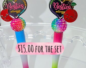 Matching BFF Beaded Pens