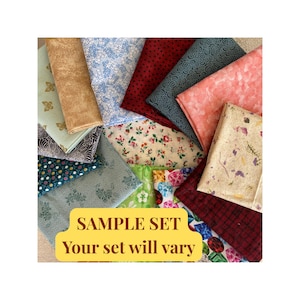 Fat Quarter Bundle 100% Cotton Quilting Fabric Stash Builder Assorted Sewing Craft Material Fabric Prints Set of 10 pieces random selection