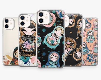 Matryoshka Doll Phone Case Russian Toy Cover for iPhone 17Pro, 17, 16, 15, 14, 13, 12, Samsung S26, S25, S24, S23, A16, A56, Pixel 10, 9Pro