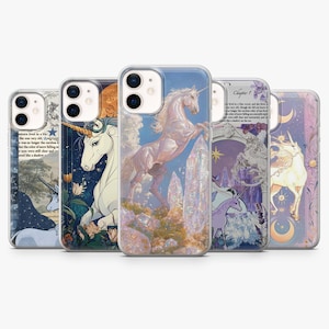 Unicorn Phone Case Fantasy Rainbow Pegasus Cover for iPhone 17Pro, 16, 15, 14, 13, 12, Samsung S26, S25, S24, S23Fe, A16, A56, Pixel 10,9Pro