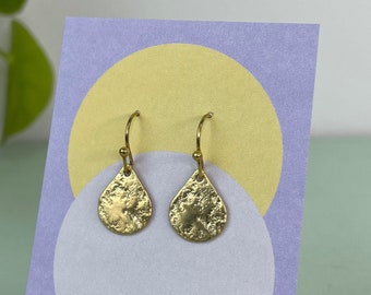 Earrings drop moonscape