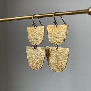 Earrings half ovals