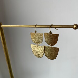 Earrings half ovals image 4