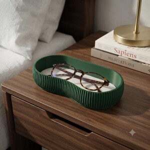 Modular Stackable Tray – 3D Printed Desk Organizer, Felt-Lined Storage for Office, Jewelry, Eyewear