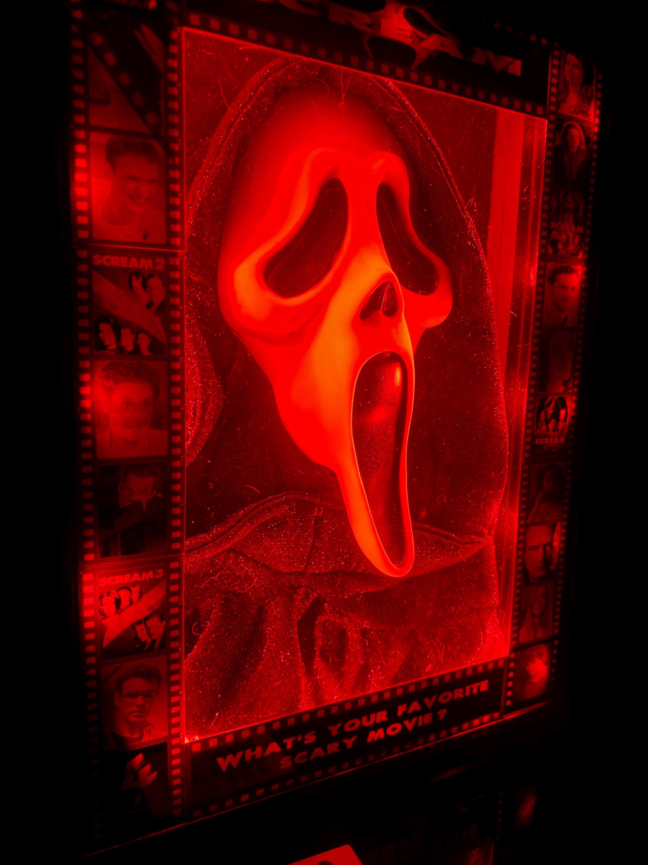 Scream Display Case SCREAM Ghostface LED Display Case - Etsy