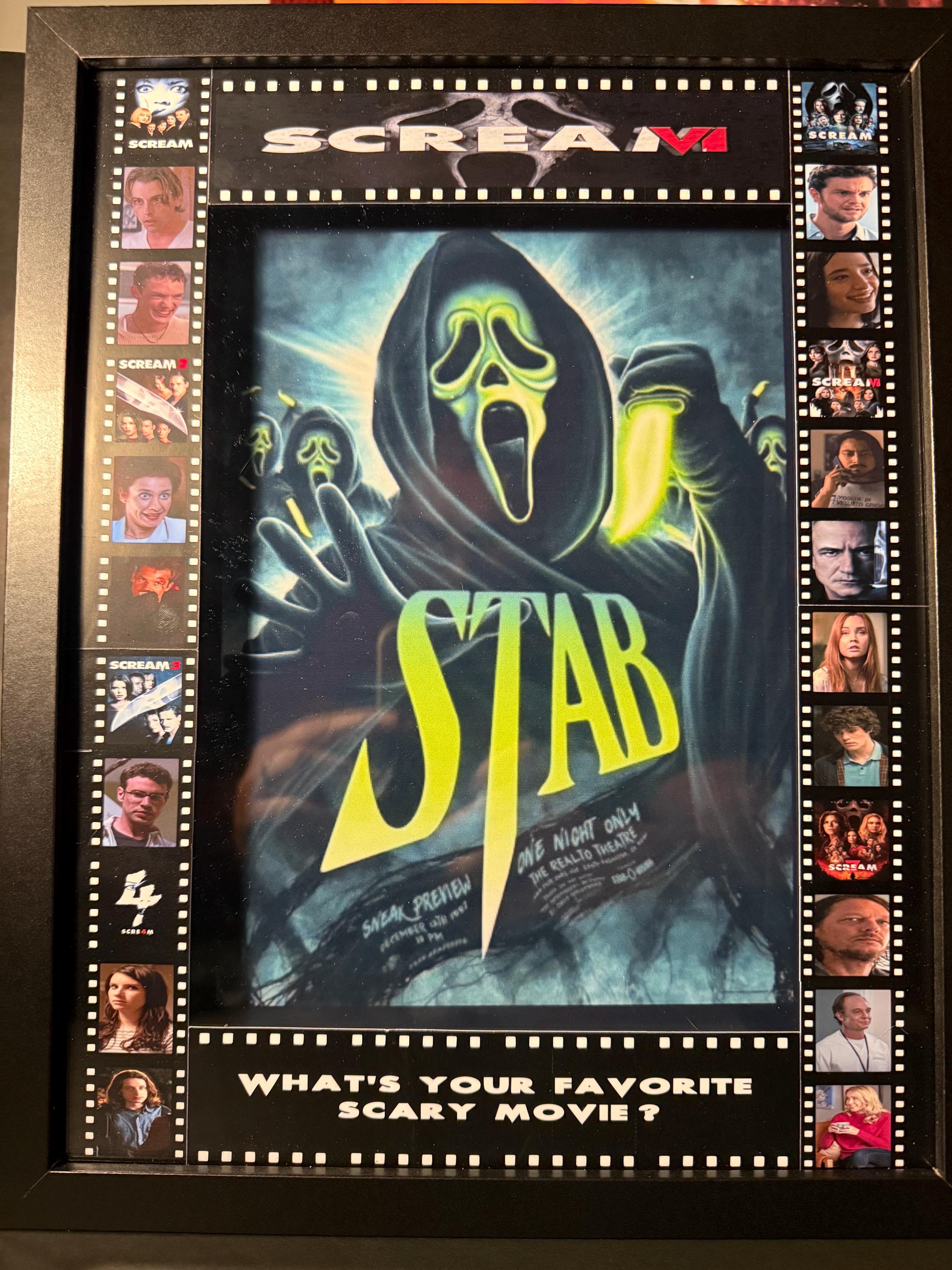 Scream Display Case Scream / Stab LED Light-up Framed Display (11x14) - Etsy
