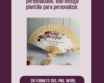 Plantilla Para Abanico personalizado