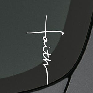 Faith car decal, Faith cross, faith, religious car decal, religious decal, christian decal, catholic decal,